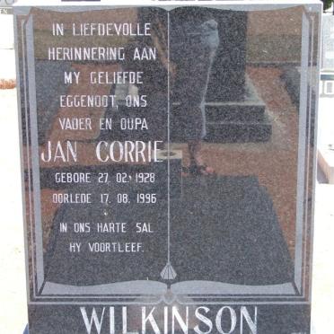WILKINSON Jan Corrie 1928-1996