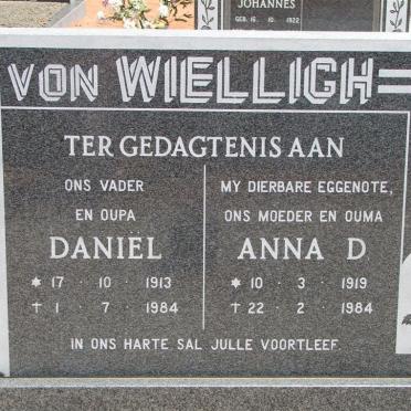 WIELLIGH Daniël, von 1913-1984 &amp; Anna D. 1919-1984