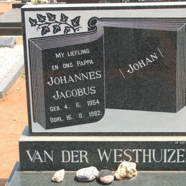 WESTHUIZEN Johannes Jacobus, van der 1954-1982
