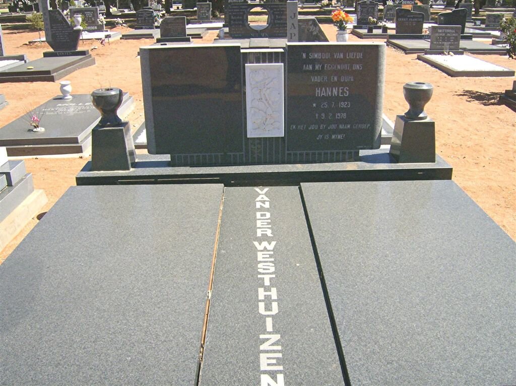WESTHUIZEN Hannes, van der 1923-1978