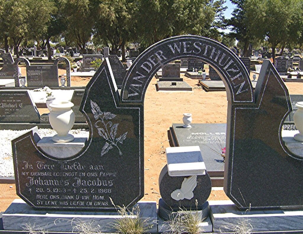 WESTHUIZEN Johannes Jacobus, van der 1953-1988