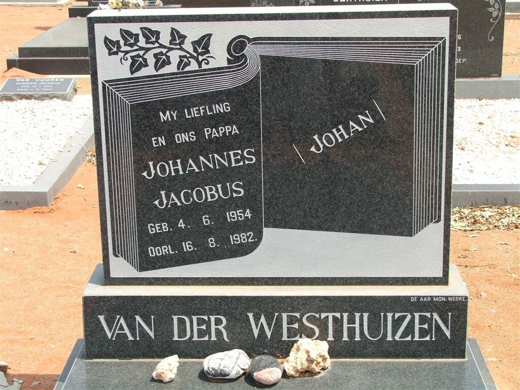 WESTHUIZEN Johannes Jacobus, van der 1954-1982