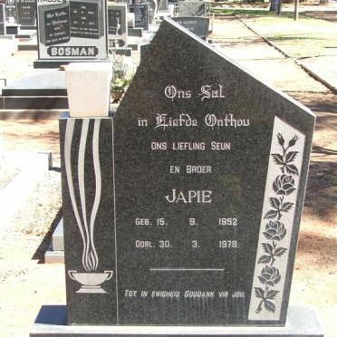 WASSERFALL Japie 1952-1978