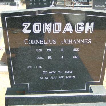 ZONDAGH Cornelius Johannes 1927-1976