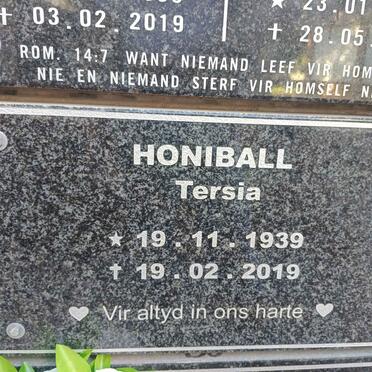 HONIBALL Tersia 1939-2019