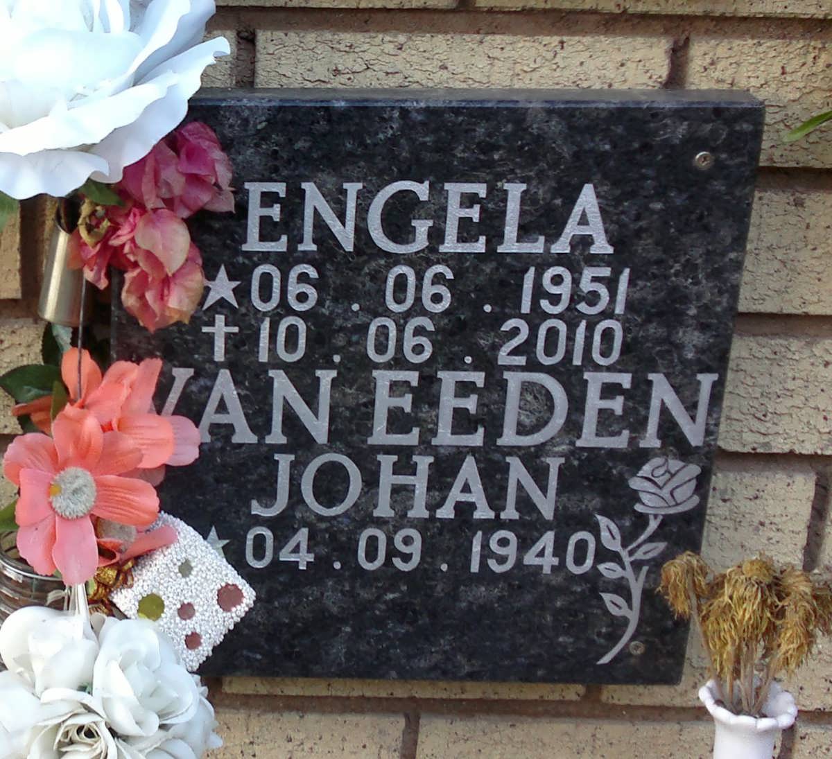 EEDEN Johan, van 1940- &amp; Engela 1951-2010