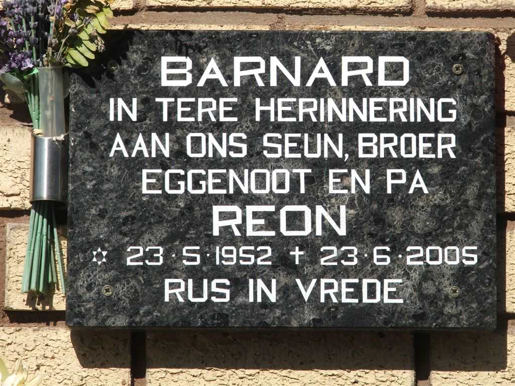 BARNARD Reon 1952-2005