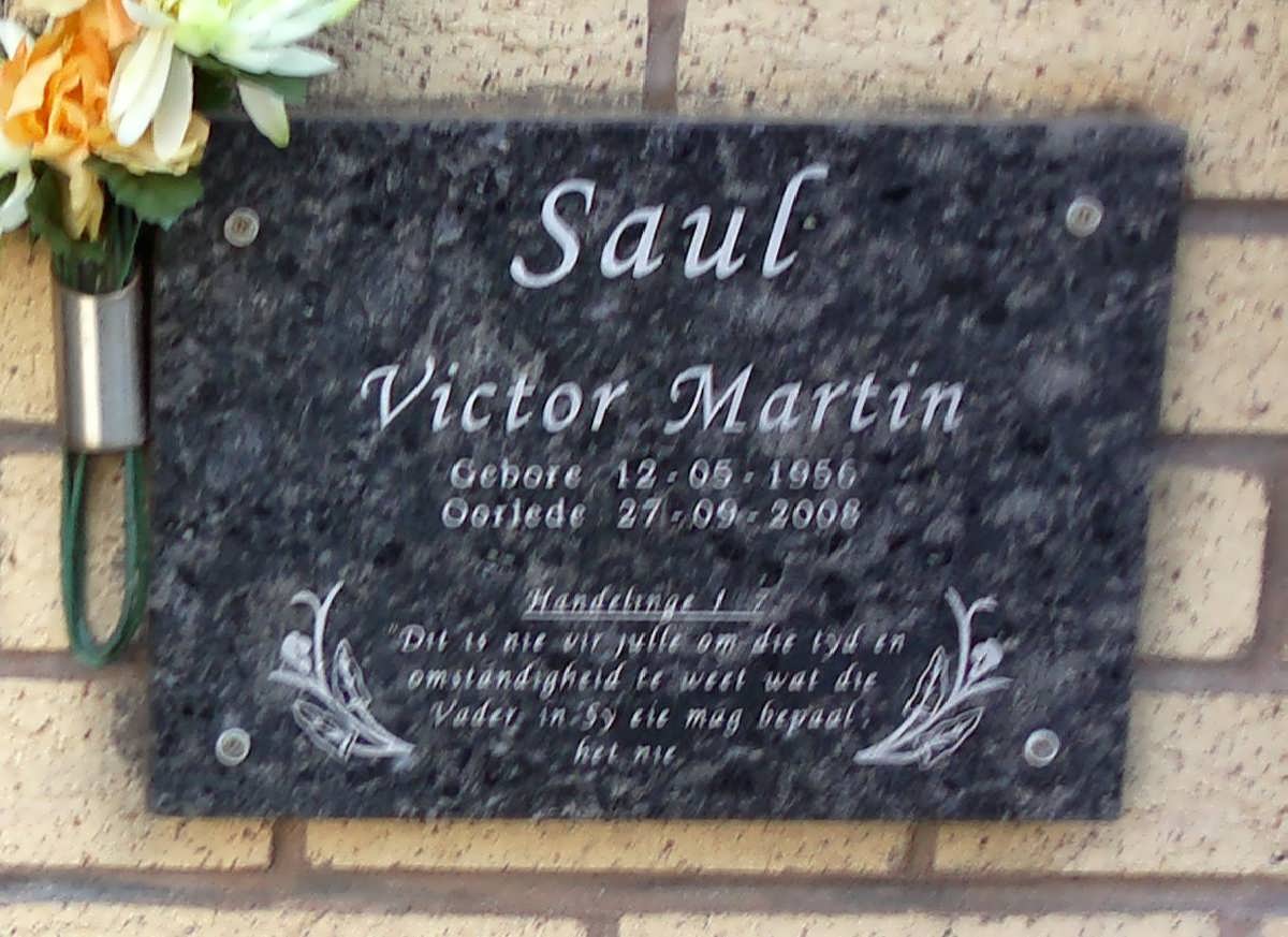 SAUL Victor Martin 1956-2008