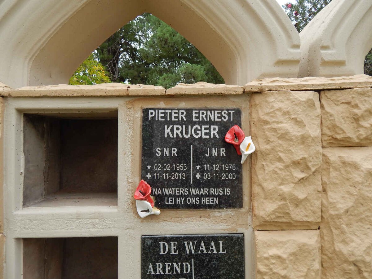 KRUGER Pieter Ernest 1953-2013 :: KRUGER Pieter Ernest 1976-2000