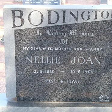BODINGTON Nellie Joan 1912-1968