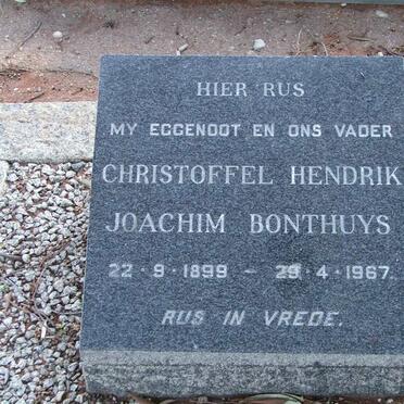 BONTHUYS Christoffel Hendrik Joachim 1899-1967