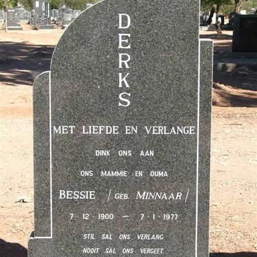 DERKS Bessie nee MINNAAR 1900-1977