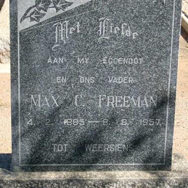FREEMAN Max C. 1885-1957