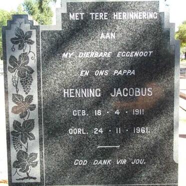 LIEBENBERG Henning Jacobus 1911-1961