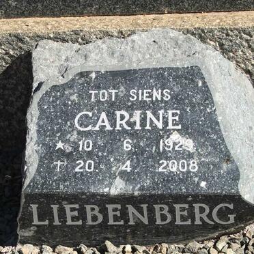 LIEBENBERG Carine 1929-2008
