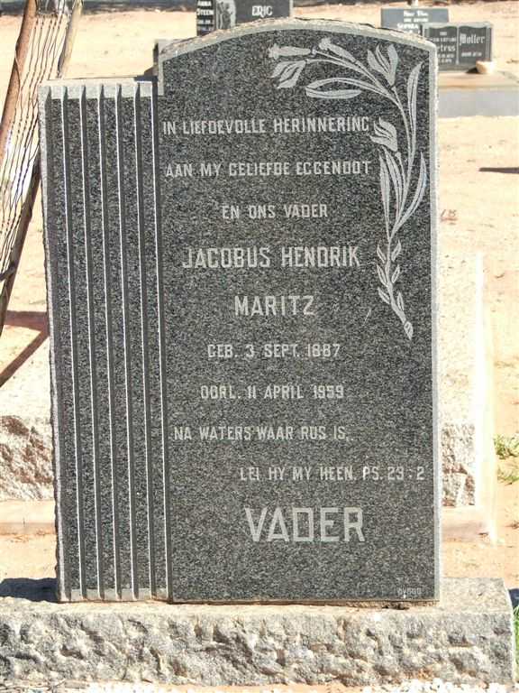 MARITZ Jacobus Hendrik 1887-1959