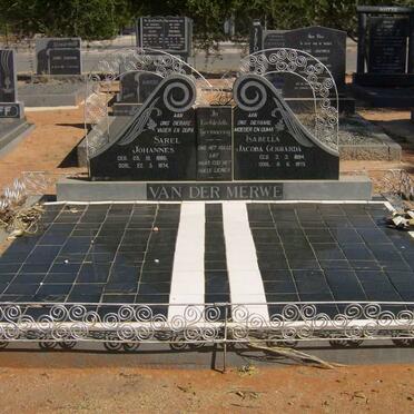MERWE Sarel Johannes, van der 1886-1974 &amp; Isabella Jacoba Gerharda 1894-1975
