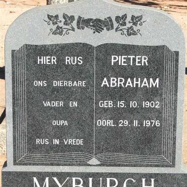 MYBURGH Pieter Abraham 1902-1976