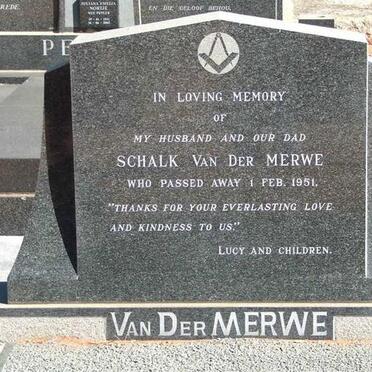 MERWE Schalk, van der -1951 :: VAN DER MERWE Buddy 1930-2012