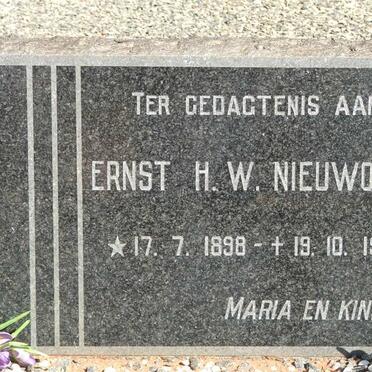 NIEUWOUDT Ernst H.W. 1898-1953