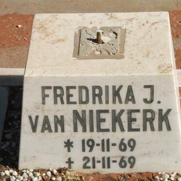 NIEKERK Fredrika J., van 1969-1969