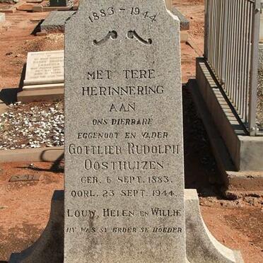 OOSTHUIZEN Gottlieb Rudolph 1883-1944 :: DAVIS Louisa Helena nee OOSTHUIZEN 1924-2002