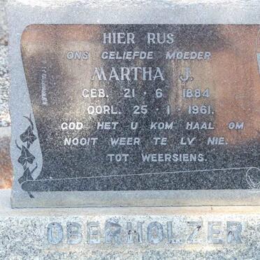 OBERHOLZER Martha J. 1884-1961