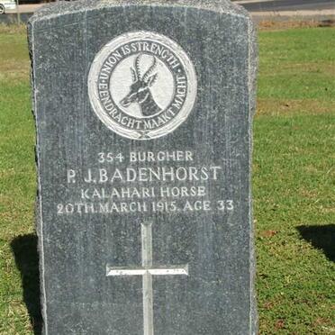 BADENHORST P.J. -1915