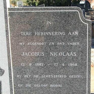 PEPLER Jacobus Nicolaas 1887-1968 &amp; Jacoba Elizabeth LIEBENBERG 1895-1982 :: NORTJE Juliana Emelia nee PEPLER 1931-2002