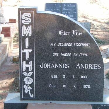 SMITH Johannes Andries 1906-1970