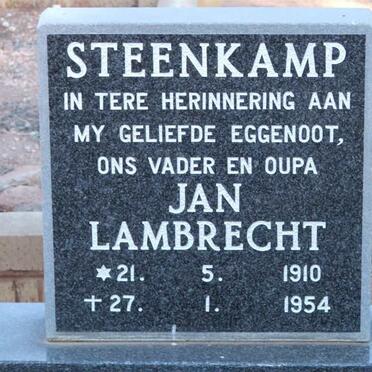STEENKAMP Jan Lambrecht 1910-1954