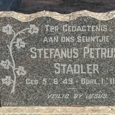 STADLER Stefanus Petrus 1949-1949