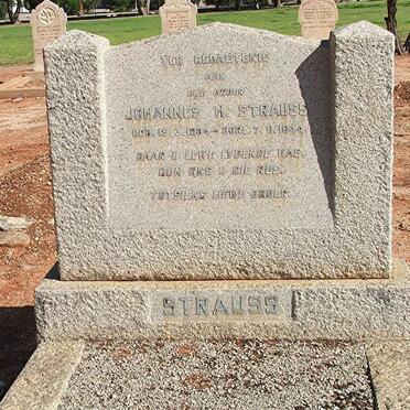 STRAUSS Johannes H. 1884-1944