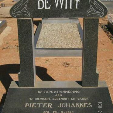 WITT Pieter Johannes, de 1940-1972