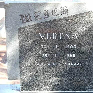 WEICH Verena 1900-1968