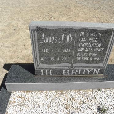 BRUYN Annes J.D., de 1923-2002