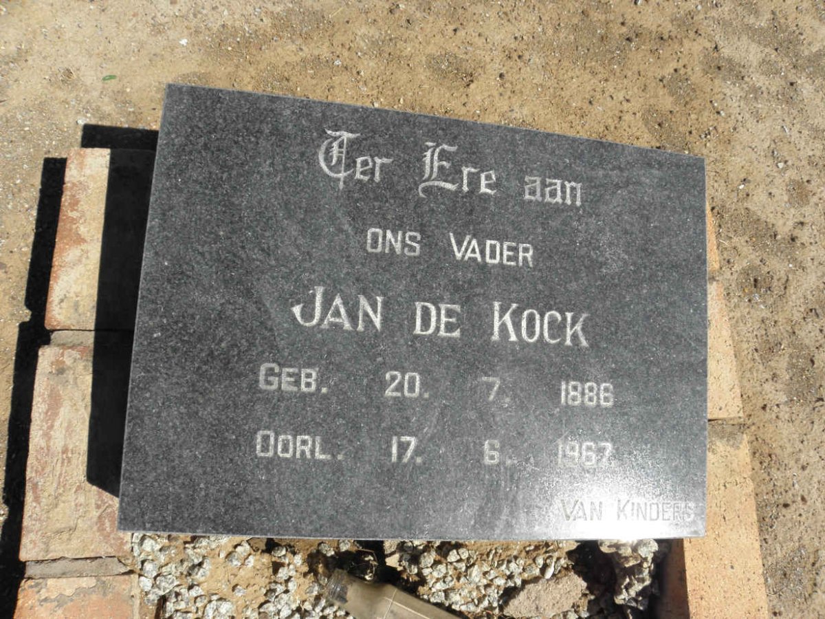 KOCK Jan, de 1886-1967