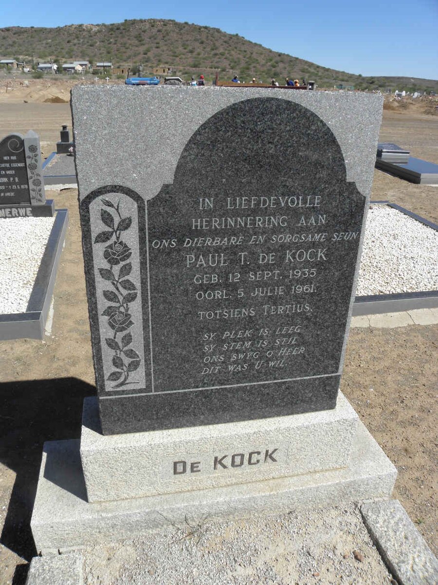 KOCK Paul T., de 1935-1961