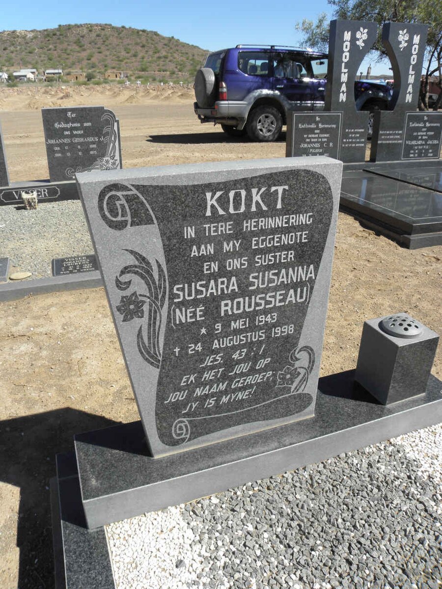 KOKT Susara Susanna nee ROUSSEAU 1943-1998
