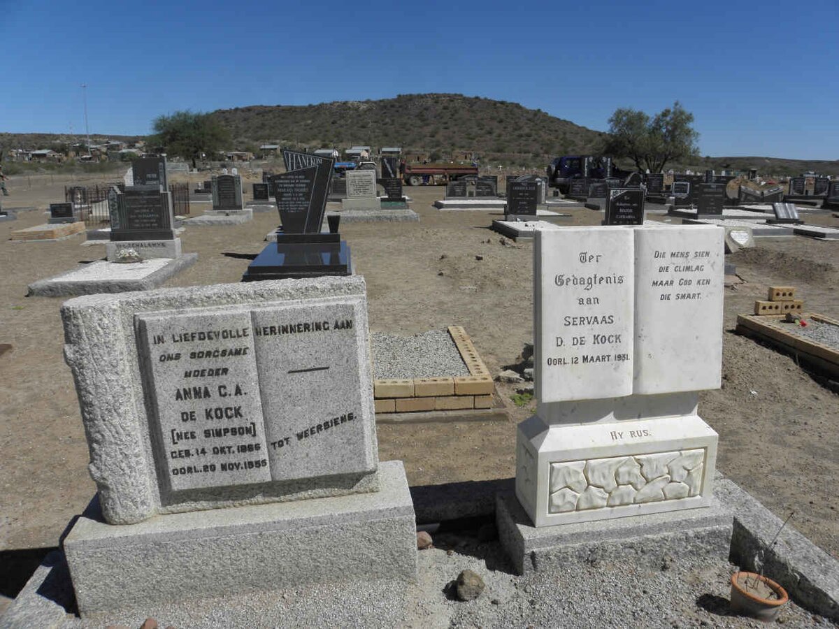 KOCK Servaas, de - 1951 &amp; Anna A.C. SIMPSON 1866-1955