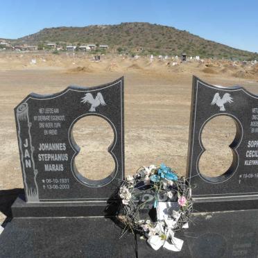 MARAIS Johannes Stephanus 1931-2003 &amp; Sophia Cecilia KLEYNHANS 1936-