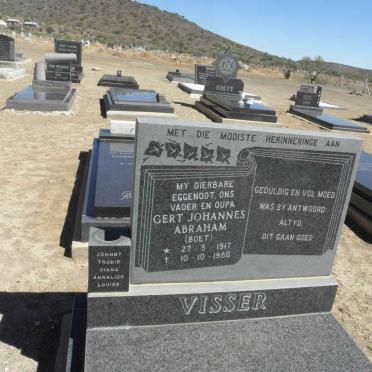 VISSER Gert Johannes Abraham 1917-1986