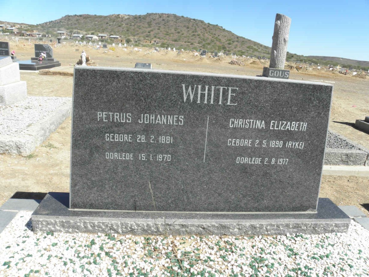 WHITE Christina Elizabeth nee RYKE 1890-1977