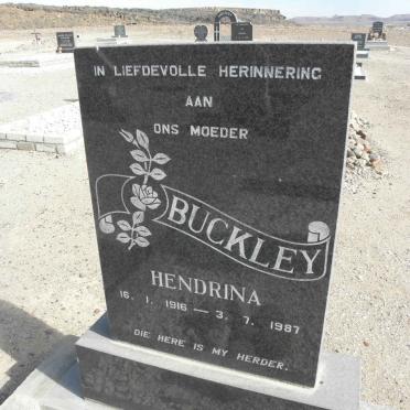 BUCKLEY Hendrina 1916-1987