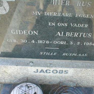 JACOBS Gideon Albertus 1878-1954