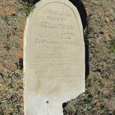 LOOTS S.E. nee JACOBS -1926