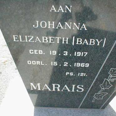 MARAIS Johanna Elizabeth 1917-1969