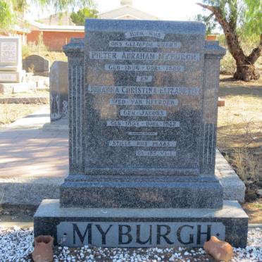 MYBURGH Pieter Abraham 1856-1889 &amp; VAN HEERDEN Johanna Christina Elizabeth nee JACOBS 1857-1942