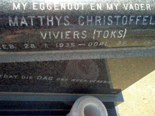 VIVIERS Matthys Christoffel 1935-197?