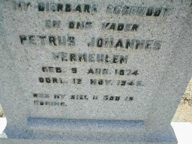 VERMEULEN Petrus Johannes 1874-1945